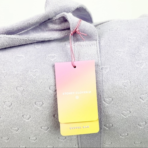 💜 Stoney Clover Lane x Target Light Purple Mini Hearts Duffel Bag 💜 - Picture 6 of 9